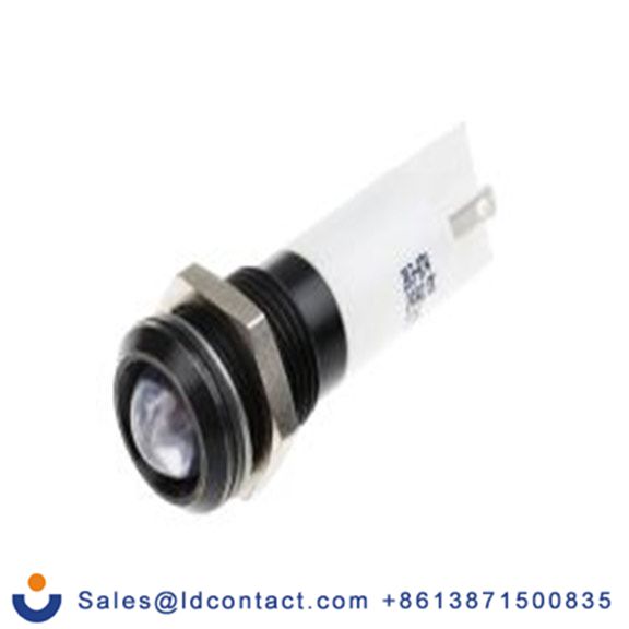 RS PRO 203-874  白色 面板安装指示器, 24 V dc, 凸型边框, 黑色边框, IP40