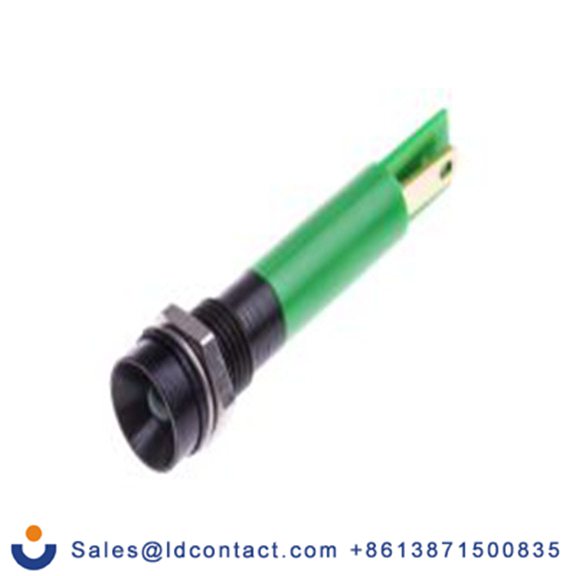 RS PRO 204-035  绿色 面板安装指示器, 230 V ac, 凹入式边框, 黑色边框