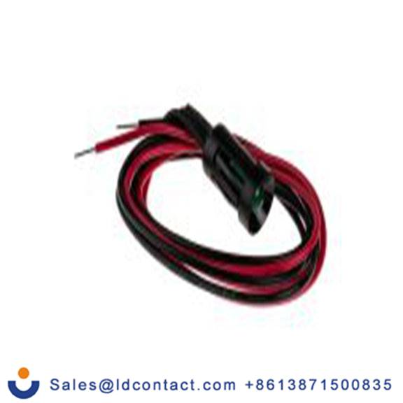 RS PRO 204-091  绿色 面板安装指示器, 24 V dc 导线端接, 凹入式边框, 黑色边框