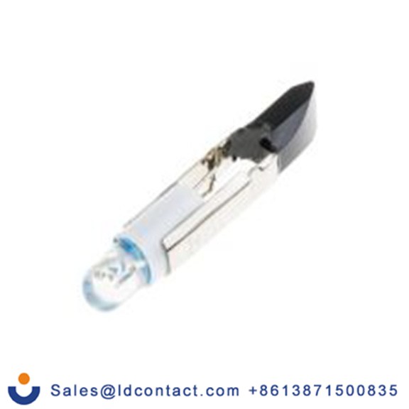 RS PRO 210-399  蓝色 面板安装指示器, 2 V dc 焊接片端接, 凸型边框, 银色边框