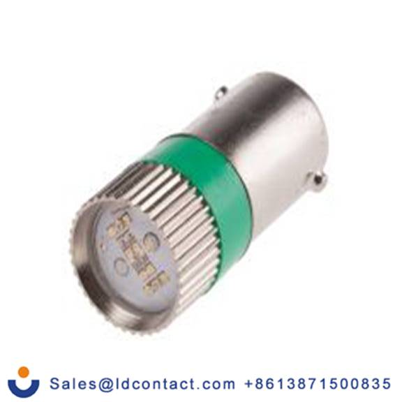 RS PRO 210-541  蓝色 面板安装指示器, 12 V dc 焊接片端接, 凸型边框, 银色边框