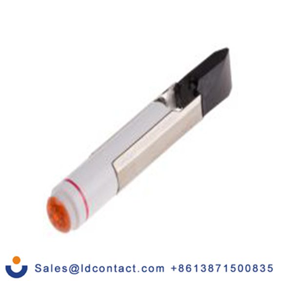 RS PRO 722-7388  黄色 面板安装指示器, 12 V dc 导线端接, 凸型边框, 银色边框, IP40