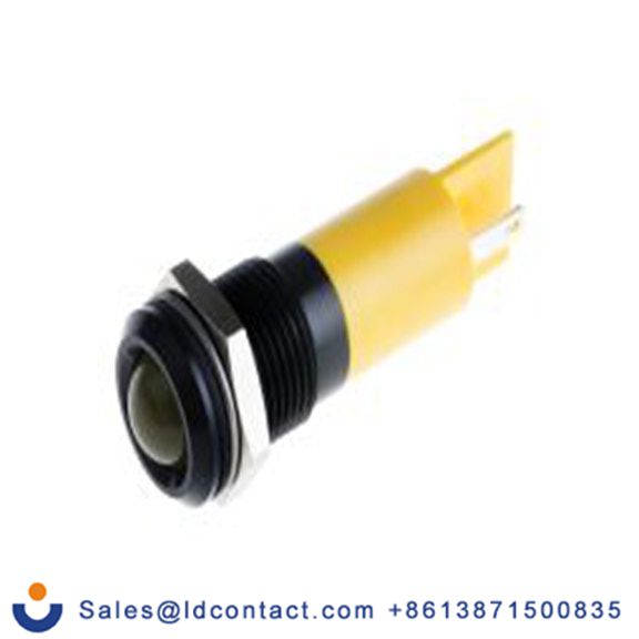 RS PRO 205-454  黄色 面板安装指示器, 24 V dc, 36 V dc, 凸型边框, 黑色边框