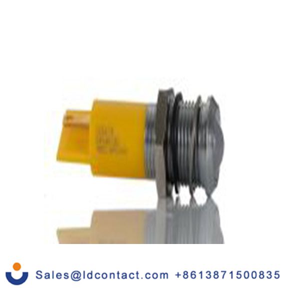 RS PRO 205-476  黄色 面板安装指示器, 24 V ac/dc 焊接片端接, 凸型边框, 银色边框, IP40