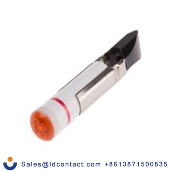 RS PRO 208-914  黄色 面板安装指示器, 2 V dc 导线端接, 凸型边框, 黑色边框