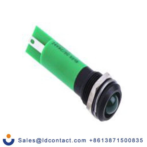 RS PRO 209-068  绿色 面板安装指示器, 24 V ac/dc 焊接片端接, 凸型边框, IP40