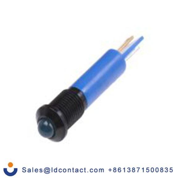 RS PRO 209-197  蓝色 面板安装指示器, 24 V dc 焊接片端接, 凸型边框