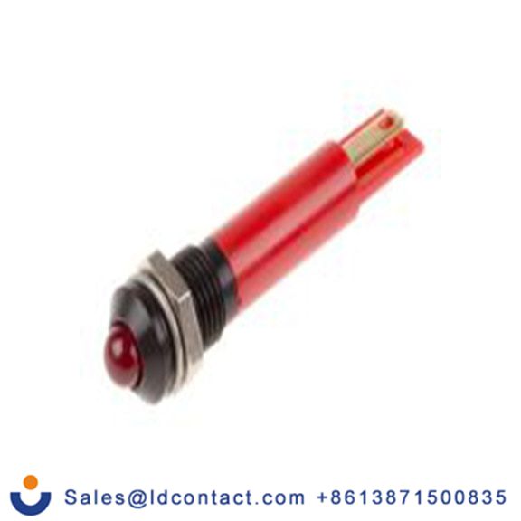 RS PRO 210-440  红色 面板安装指示器, 12 V dc 焊接片端接, 凸型边框