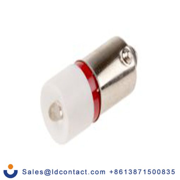 RS PRO 212-244  黄色 面板安装指示器, 48 V dc, 65 V dc, 凸型边框, 银色边框