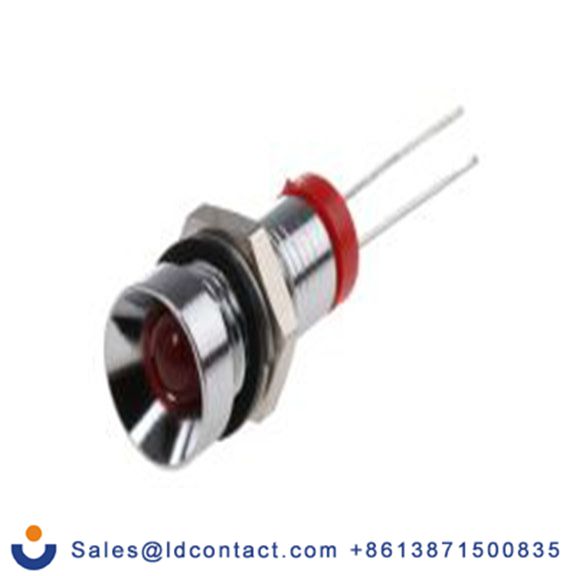RS PRO 212-070  红色 面板安装指示器, 2 V dc, 凹入式边框, 银色边框, IP40