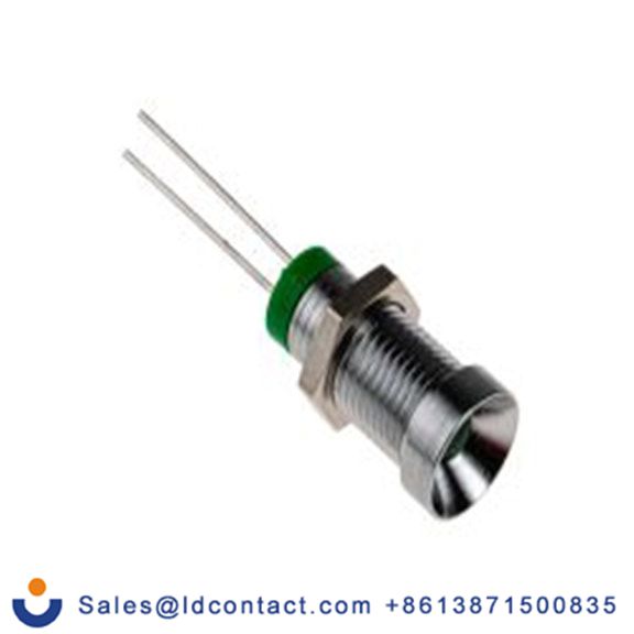 RS PRO 212-086  绿色 面板安装指示器, 2 V dc, 凹入式边框, 银色边框, IP40