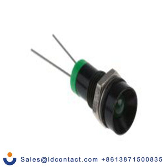 RS PRO 212-121  绿色 面板安装指示器, 2 V dc, 凹入式边框, IP40