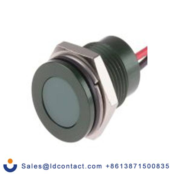 RS PRO 111-6575  绿色 面板安装指示器, 24 V dc 导线端接, 平齐边框, 绿色边框, IP40