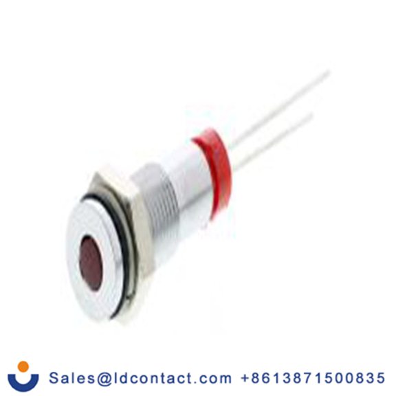 RS PRO 700-1542  红色 面板安装指示器, 2 V dc, 平齐边框, 银色边框, IP40