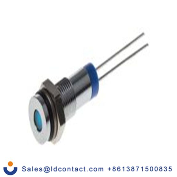 RS PRO 700-1558  蓝色 面板安装指示器, 2 V dc, 平齐边框, 银色边框, IP40