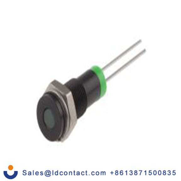 RS PRO 700-1596  绿色 面板安装指示器, 2 V dc, 平齐边框, IP40