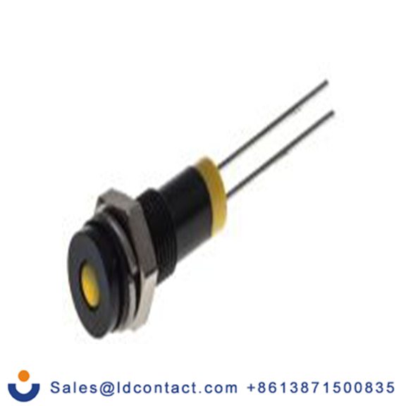 RS PRO 700-1606  黄色 面板安装指示器, 2 V dc, 平齐边框, IP40
