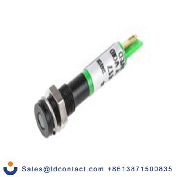 RS PRO 700-1634  绿色 面板安装指示器, 24 V dc 焊接片端接, 平齐边框, IP40