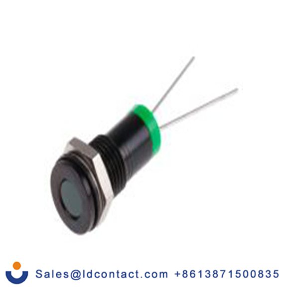 RS PRO 700-1729  绿色 面板安装指示器, 2 V dc, 平齐边框, IP40
