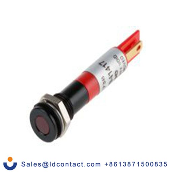 RS PRO 700-1738  红色 面板安装指示器, 12 V dc 焊接片端接, 平齐边框, IP40