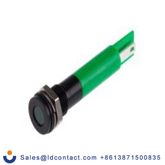 RS PRO 700-1750  绿色 面板安装指示器, 24 V dc 焊接片端接, 平齐边框, IP40