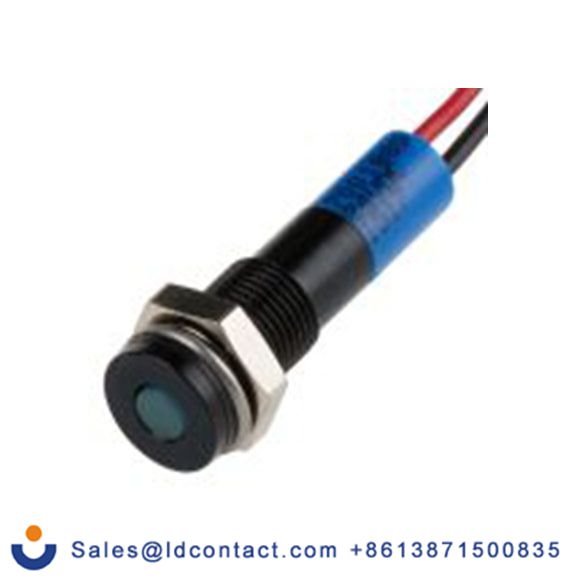 RS PRO 700-1889  蓝色 面板安装指示器, 24 V dc 导线端接, 平齐边框, IP40