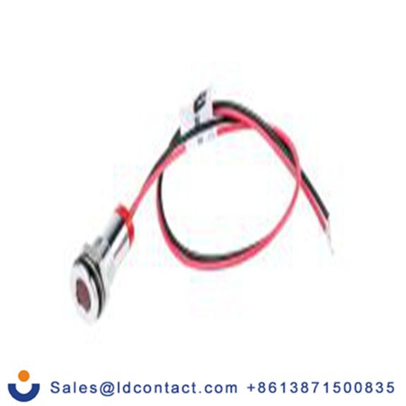 RS PRO 700-1892  红色 面板安装指示器, 2 V dc 导线端接, 平齐边框, 银色边框, IP40