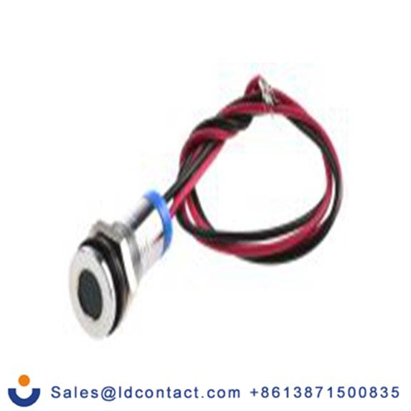RS PRO 700-1909  蓝色 面板安装指示器, 2 V dc 导线端接, 平齐边框, 银色边框, IP40