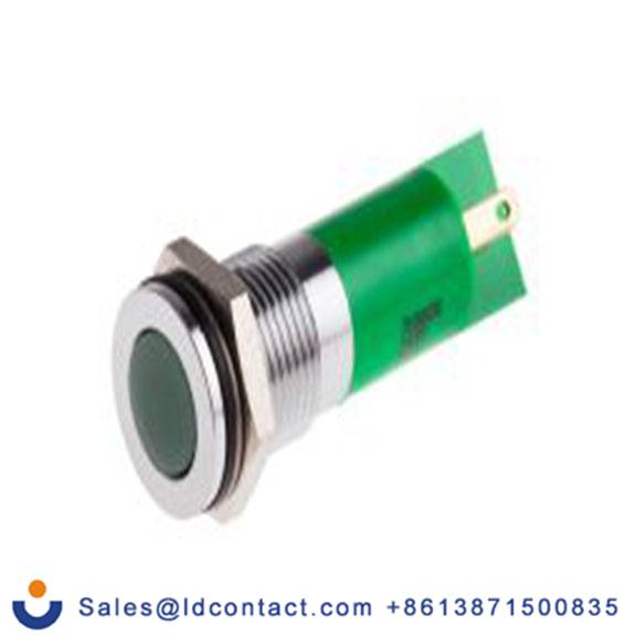 RS PRO 703-8838  绿色 面板安装指示器, 24 V dc 焊接片端接, 平齐边框, 银色边框, IP40
