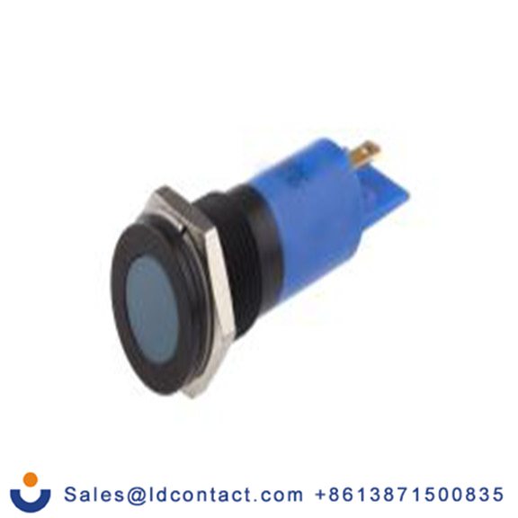 RS PRO 703-8897  蓝色 面板安装指示器, 24 V dc 焊接片端接, 平齐边框, IP40