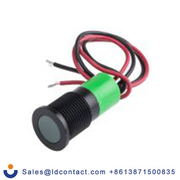 RS PRO 703-9005  绿色 面板安装指示器, 24 V dc 导线端接, 平齐边框, IP40