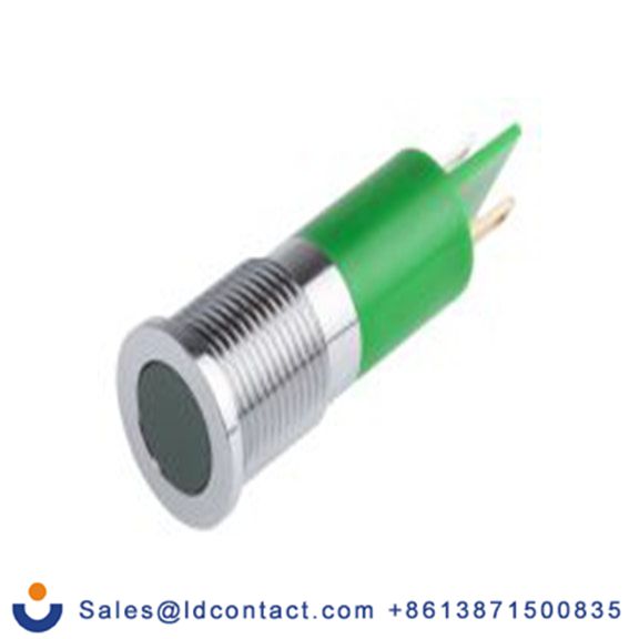 RS PRO 703-9049  绿色 面板安装指示器, 36 V dc, 6 V dc 焊接片端接, 平齐边框, 银色边框, IP40