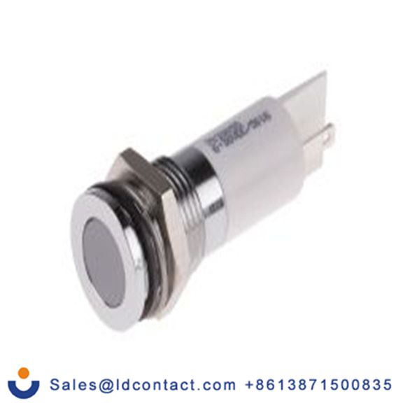 RS PRO 703-9055  白色 面板安装指示器, 36 V dc, 6 V dc 焊接片端接, 平齐边框, 银色边框, IP40
