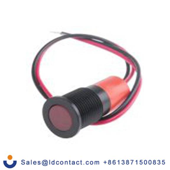 RS PRO 703-9080  红色 面板安装指示器, 36 V dc, 6 V dc 导线端接, 平齐边框, IP40