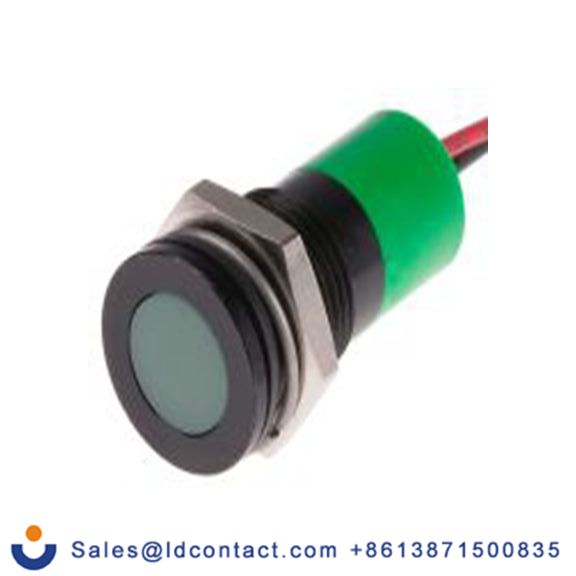 RS PRO 703-9099  绿色 面板安装指示器, 36 V dc, 6 V dc 导线端接, 平齐边框, IP40