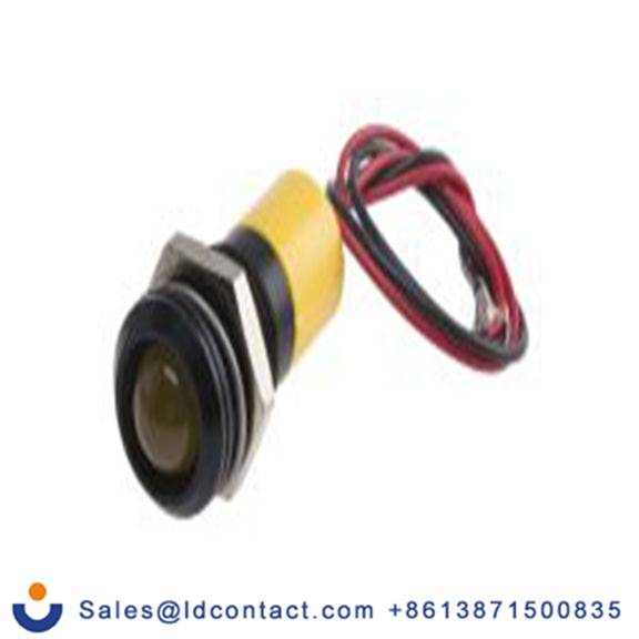 RS PRO 722-7518  黄色 面板安装指示器, 220 V ac 导线端接, 凸型边框, IP40