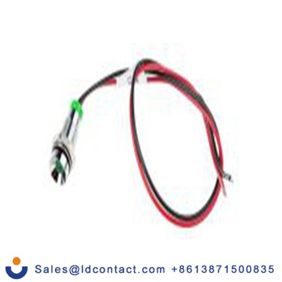 RS PRO 722-7693  绿色 面板安装指示器, 2 V dc 导线端接, 凹入式边框, 银色边框, IP40