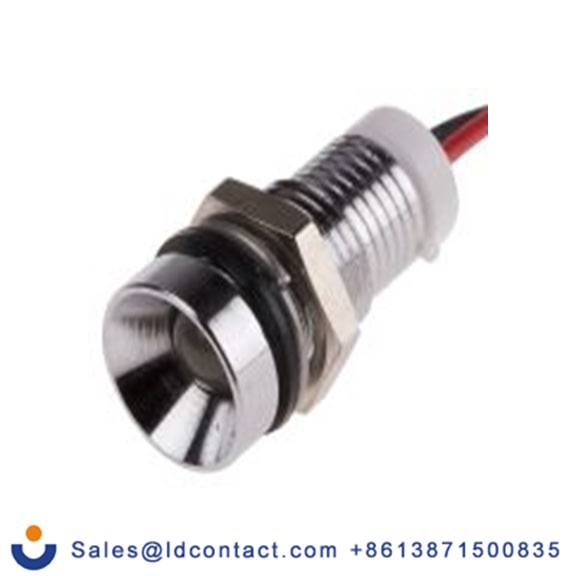 RS PRO 723-9328  白色 面板安装指示器, 2 V dc 导线端接, 凹入式边框, 银色边框, IP40