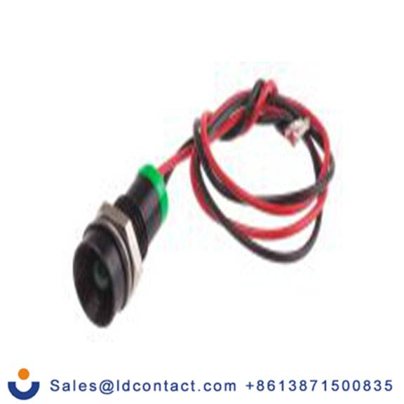 RS PRO 723-9353  绿色 面板安装指示器, 2 V dc 导线端接, 凹入式边框, IP40
