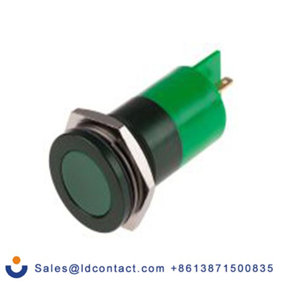 RS PRO 898-7716  绿色 面板安装指示器, 24 V ac/dc 焊片端接, 平齐边框, 绿色边框, IP40