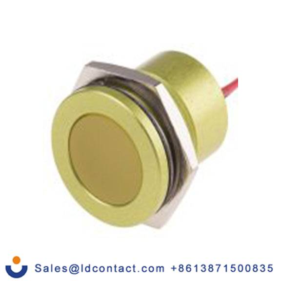 RS PRO 898-7766  黄色 面板安装指示器 导线端接, 平齐边框, IP40