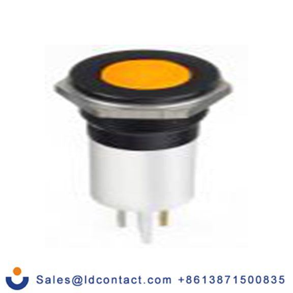 RS PRO 124-6422  橙色 面板安装指示器, 12 V dc 焊片端接, 平齐边框, IP40