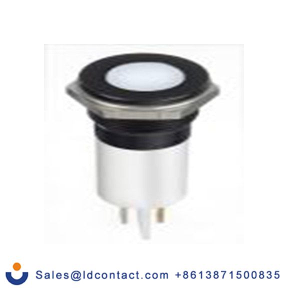 RS PRO 124-6428  白色 面板安装指示器, 12 V dc 焊片端接, 平齐边框, IP40