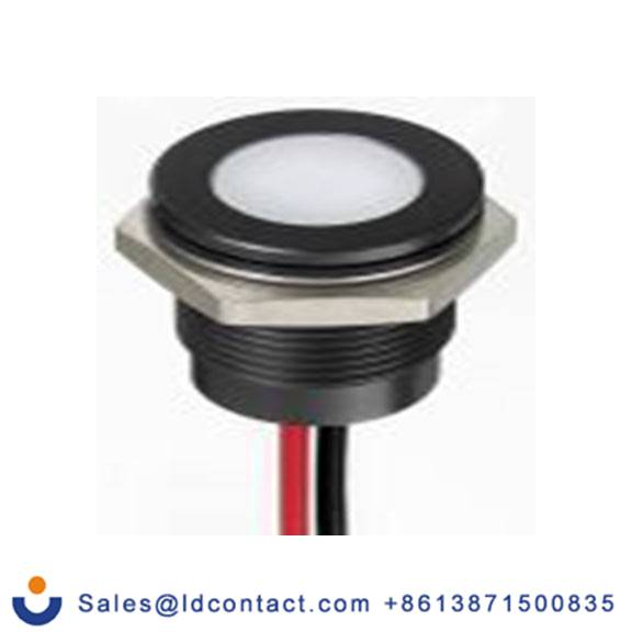 RS PRO 130-2291  白色 面板安装指示器, 1.8 V dc, 3.3 V dc 导线端接, 平齐边框, IP40