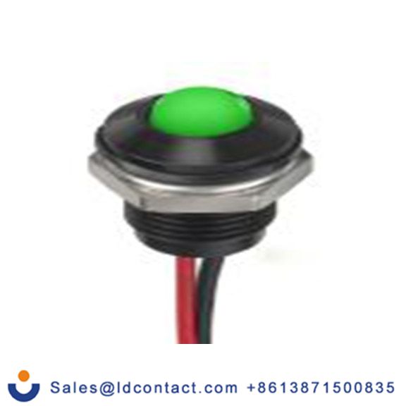 RS PRO 132-9139  绿色 面板安装指示器, 24 V dc 导线端接, 凸型边框, IP40