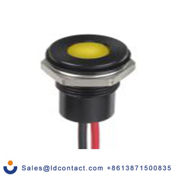 RS PRO 132-9145  黄色 面板安装指示器, 1.8 V dc, 3.3 V dc 导线端接, 平齐边框, IP40