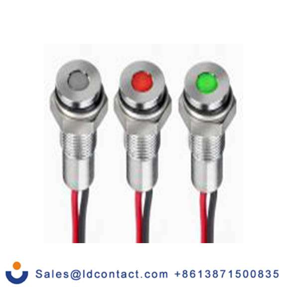 RS PRO 171-3784  红色 面板安装指示器, 10.8 V dc, 13.2 V dc 导线端接, 平齐边框, 银色边框, IP40