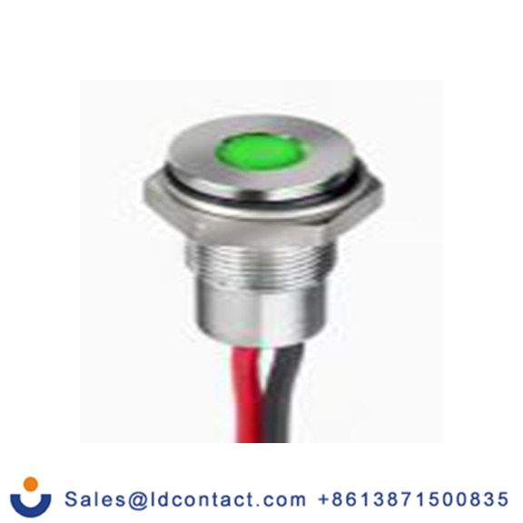RS PRO 171-3787  绿色 面板安装指示器, 21.6 V dc, 26.4 V dc 导线端接, 平齐边框, 银色边框, IP40