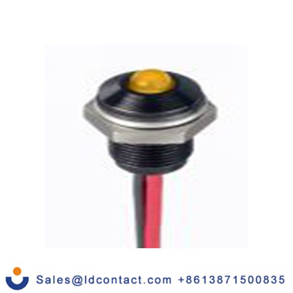 RS PRO 171-3795  黄色 面板安装指示器, 1.8 V dc, 3.3 V dc 导线端接, 凸型边框, IP40