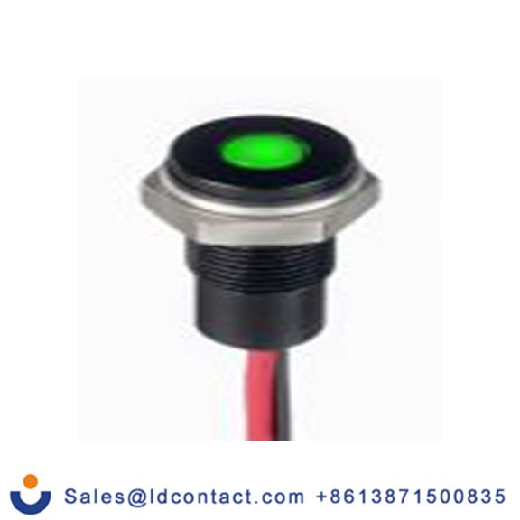 RS PRO 171-3816  绿色 面板安装指示器, 1.8 V dc, 3.3 V dc 导线端接, 平齐边框, IP40
